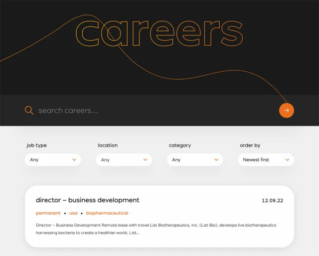 Careers page