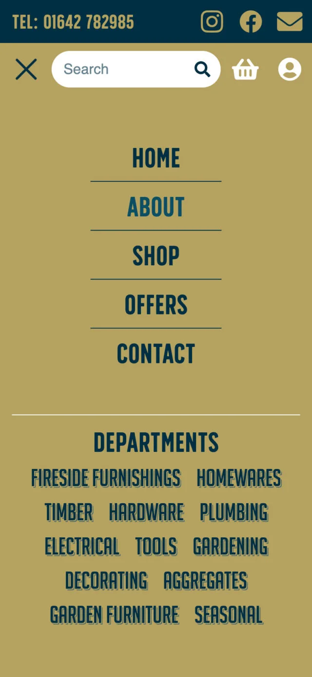 Mobile menu